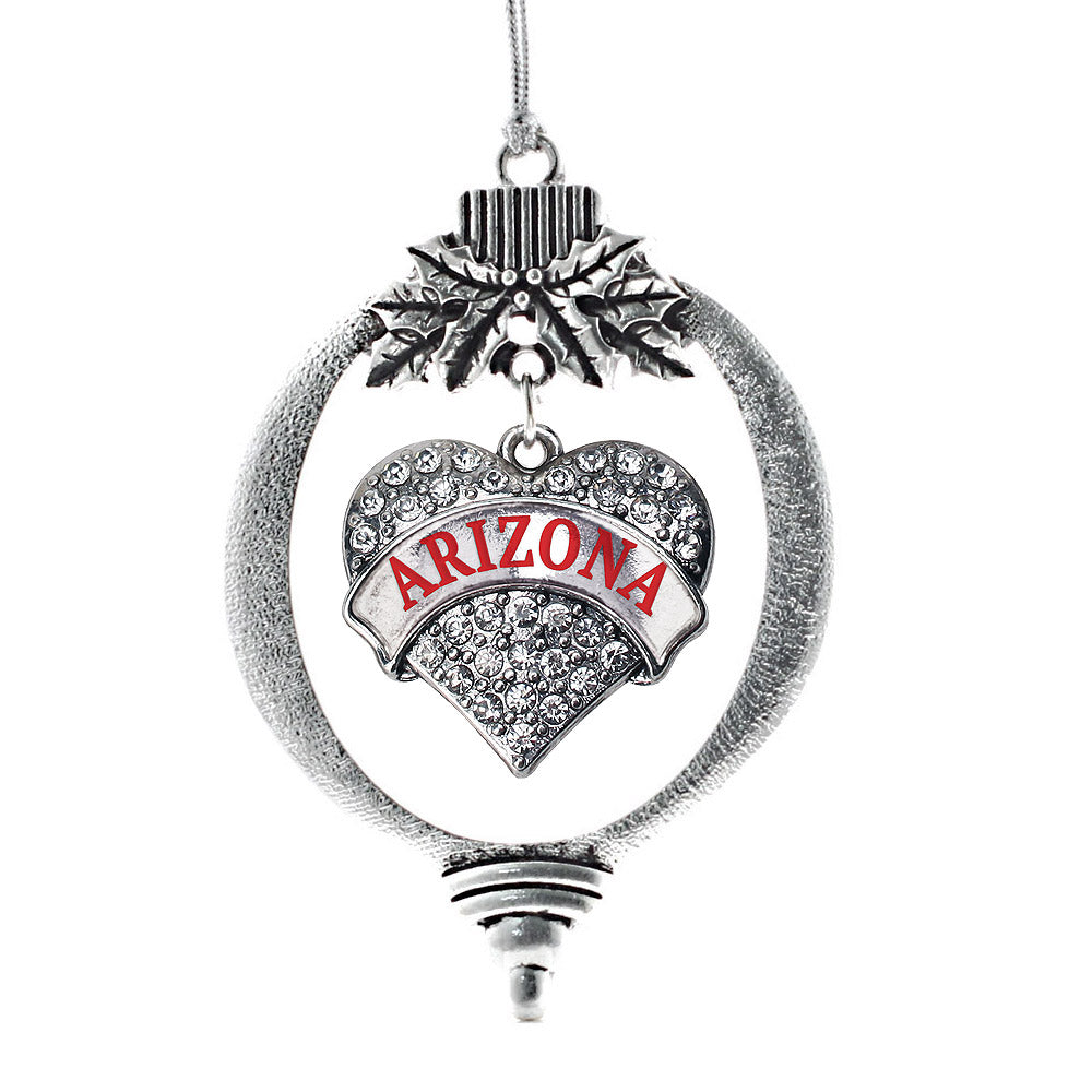 Arizona Pave Heart Charm Christmas / Holiday Ornament