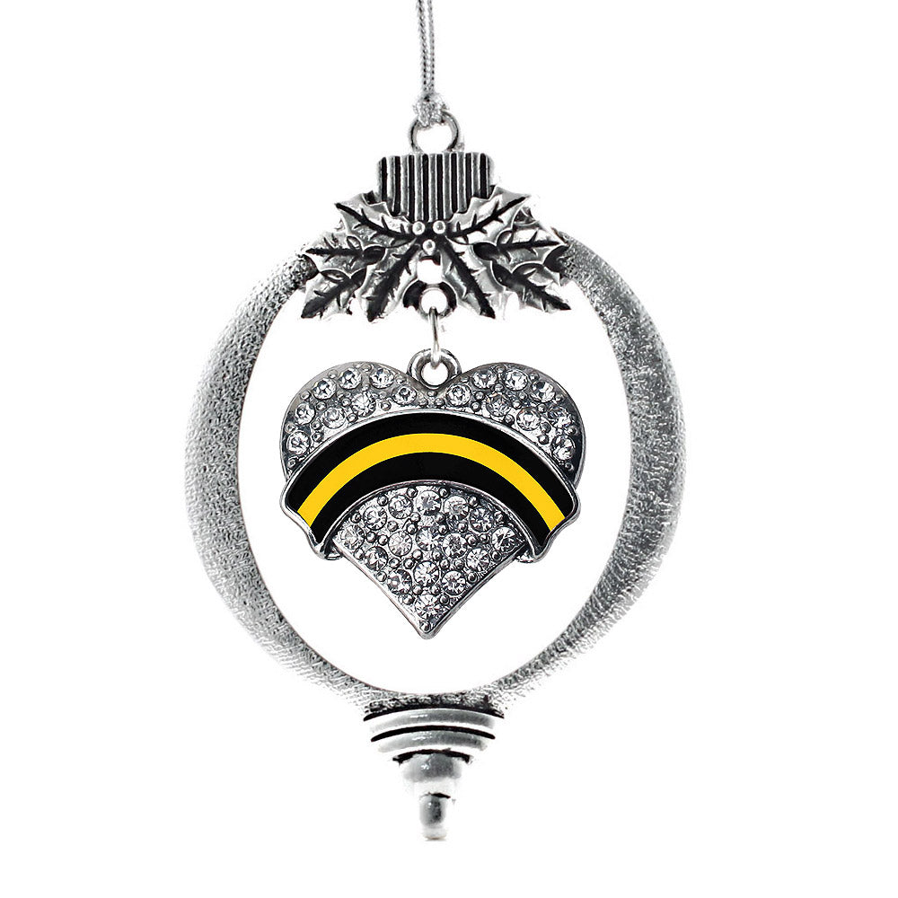 Dispatcher Support Pave Heart Charm Christmas / Holiday Ornament