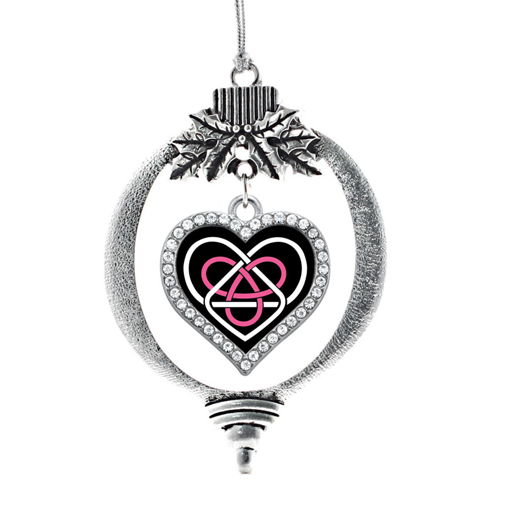 Celtic Sisters Knot Open Heart Charm Christmas / Holiday Ornament