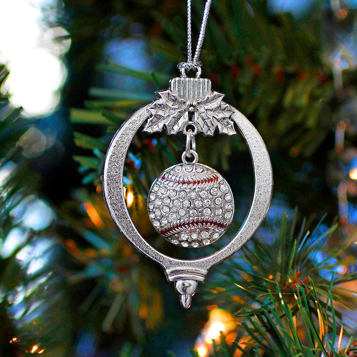 4.0 Carat Pave Baseball Charm Christmas / Holiday Ornament