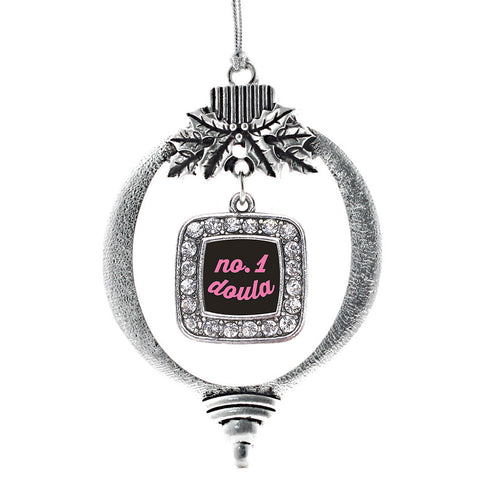 No.1 Doula Square Charm Christmas / Holiday Ornament