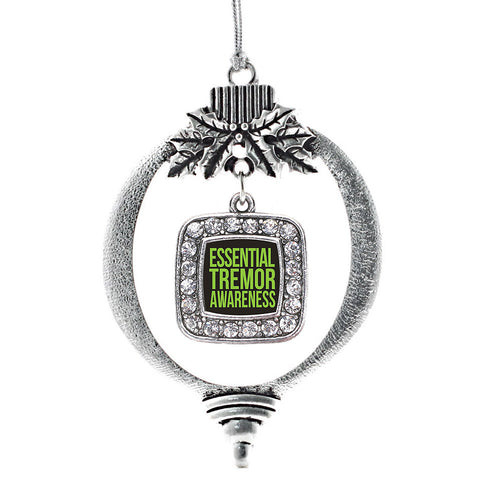 Essential Tremor Awareness Square Charm Christmas / Holiday Ornament