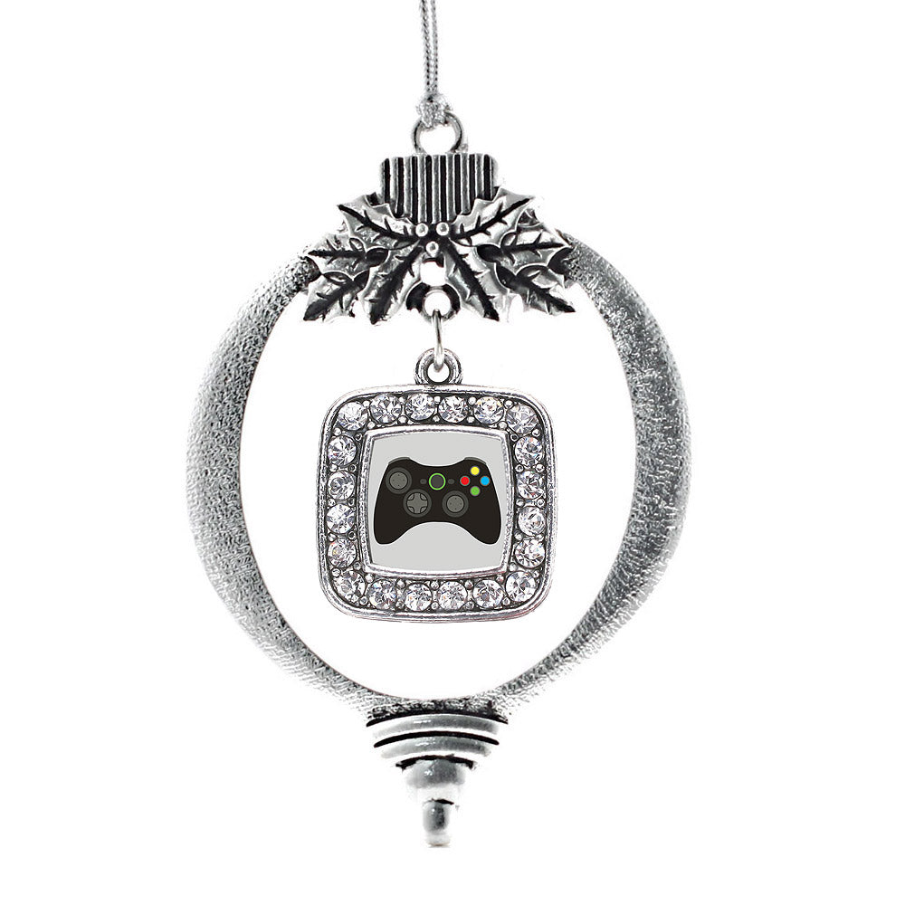 Gamer Girl Square Charm Christmas / Holiday Ornament