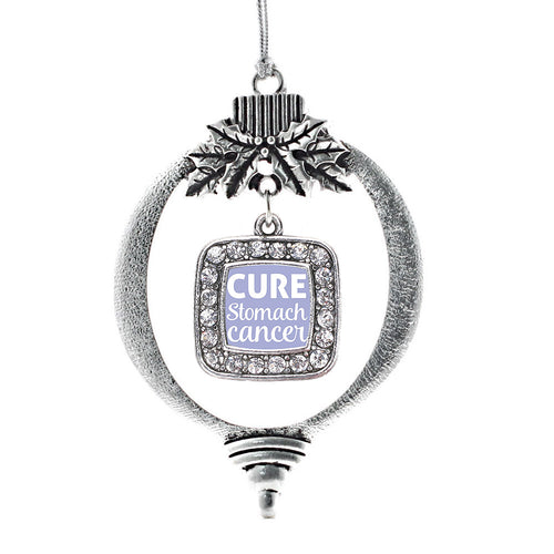 Cure Stomach Cancer Square Charm Christmas / Holiday Ornament