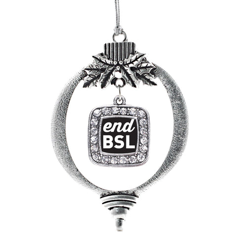 End BSL Square Charm Christmas / Holiday Ornament