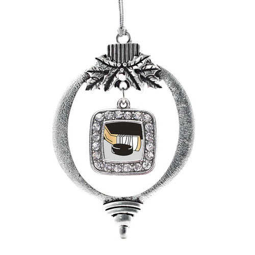 Hockey Square Charm Christmas / Holiday Ornament