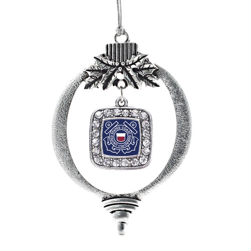 Coast Guard Symbol Square Charm Christmas / Holiday Ornament