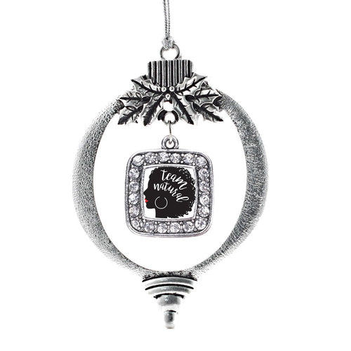 Team Natural Square Charm Christmas / Holiday Ornament