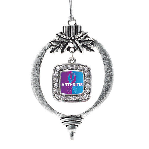 Arthritis Square Charm Christmas / Holiday Ornament