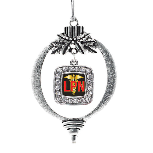 LPN Square Charm Christmas / Holiday Ornament