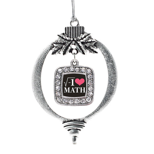 Math Nerd Square Charm Christmas / Holiday Ornament