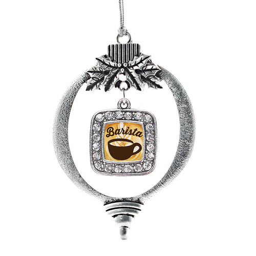 Barista Square Charm Christmas / Holiday Ornament