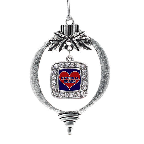National Guard Square Charm Christmas / Holiday Ornament