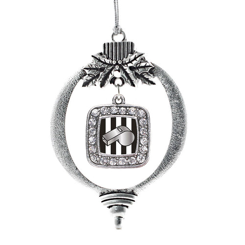 Referee Square Charm Christmas / Holiday Ornament