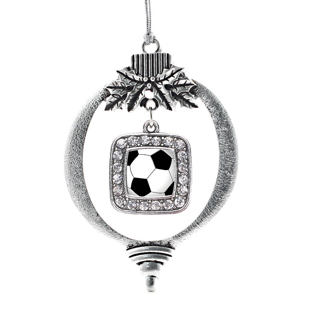 Soccer Square Charm Christmas / Holiday Ornament