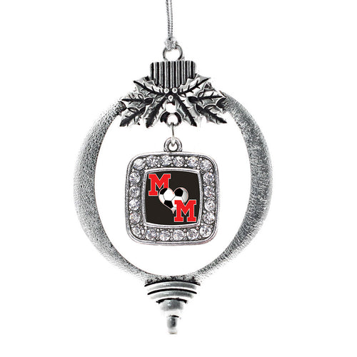 Soccer Mom Square Charm Christmas / Holiday Ornament