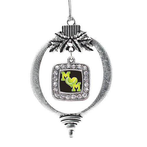 Tennis Mom Square Charm Christmas / Holiday Ornament