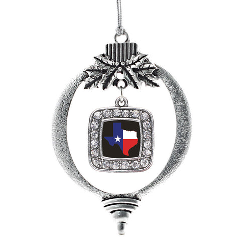 Texas Pride Square Charm Christmas / Holiday Ornament