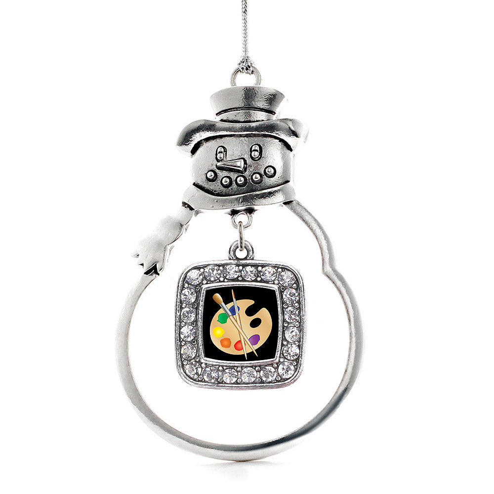 The Artist Square Charm Christmas / Holiday Ornament