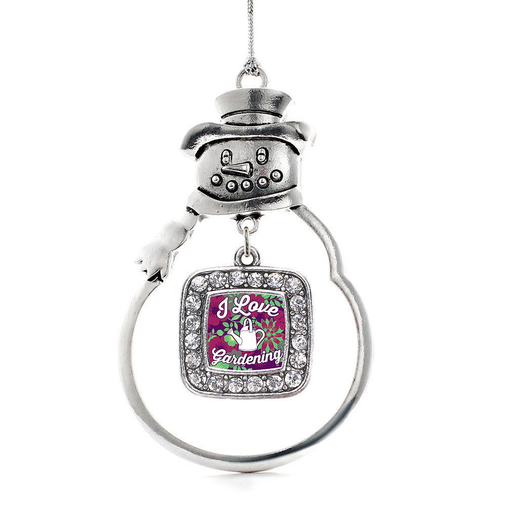 Love To Garden Square Charm Christmas / Holiday Ornament