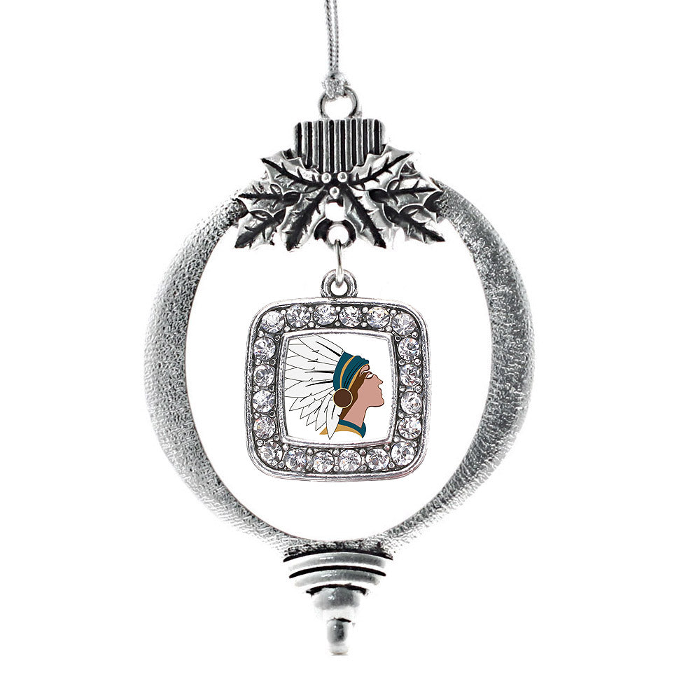 Native American Square Charm Christmas / Holiday Ornament