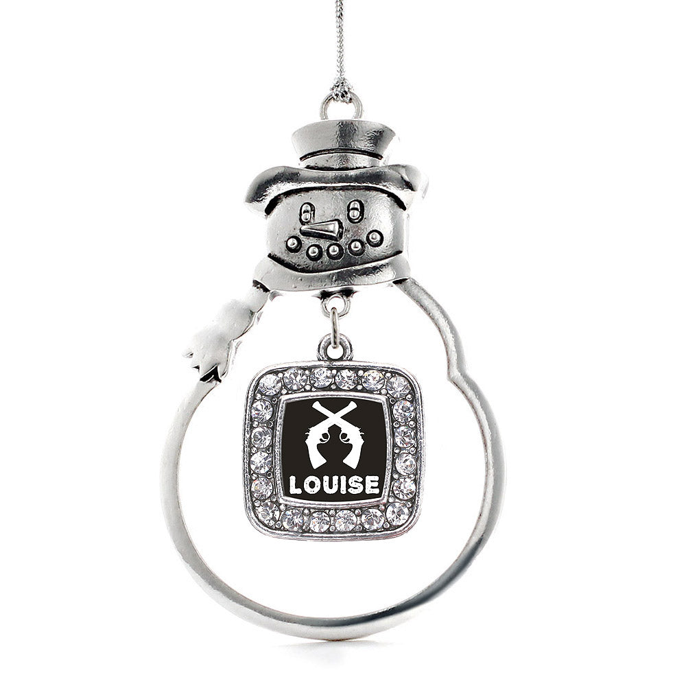 Louise Square Charm Christmas / Holiday Ornament