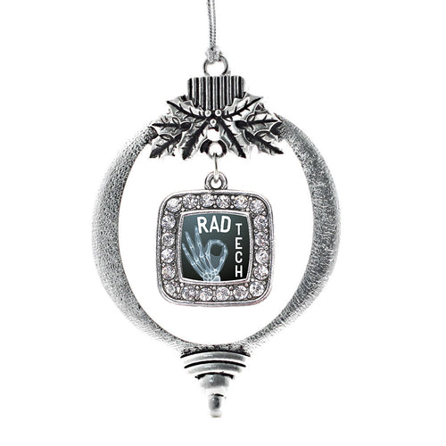 Rad Tech Square Charm Christmas / Holiday Ornament