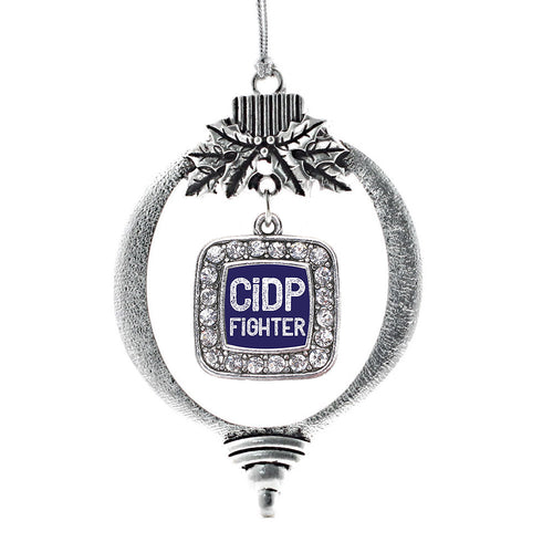 CIDP Fighter Square Charm Christmas / Holiday Ornament