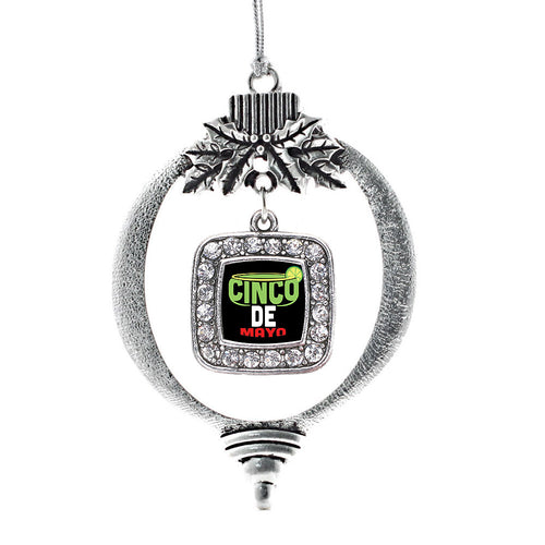 Cinco De Mayo Square Charm Christmas / Holiday Ornament