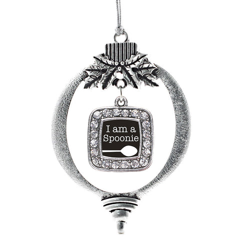 I Am A Spoonie Square Charm Christmas / Holiday Ornament