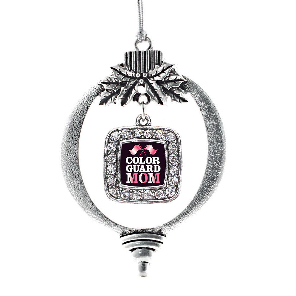 Color Guard Mom Square Charm Christmas / Holiday Ornament
