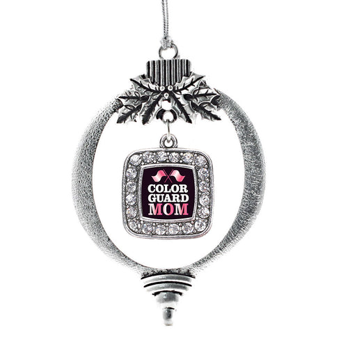 Color Guard Mom Square Charm Christmas / Holiday Ornament