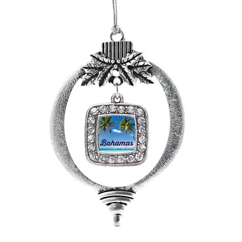 Bahamas Square Charm Christmas / Holiday Ornament