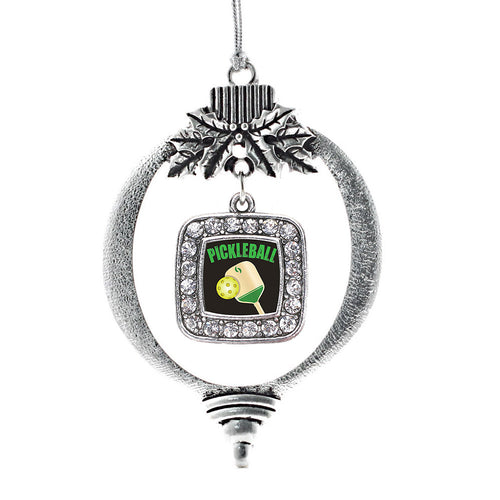 Pickleball Square Charm Christmas / Holiday Ornament