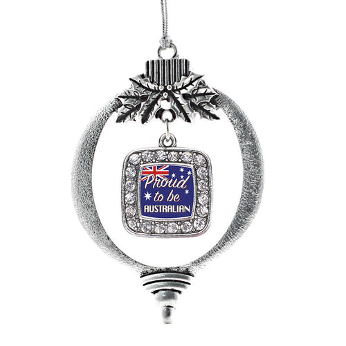Proud to be Australian Square Charm Christmas / Holiday Ornament
