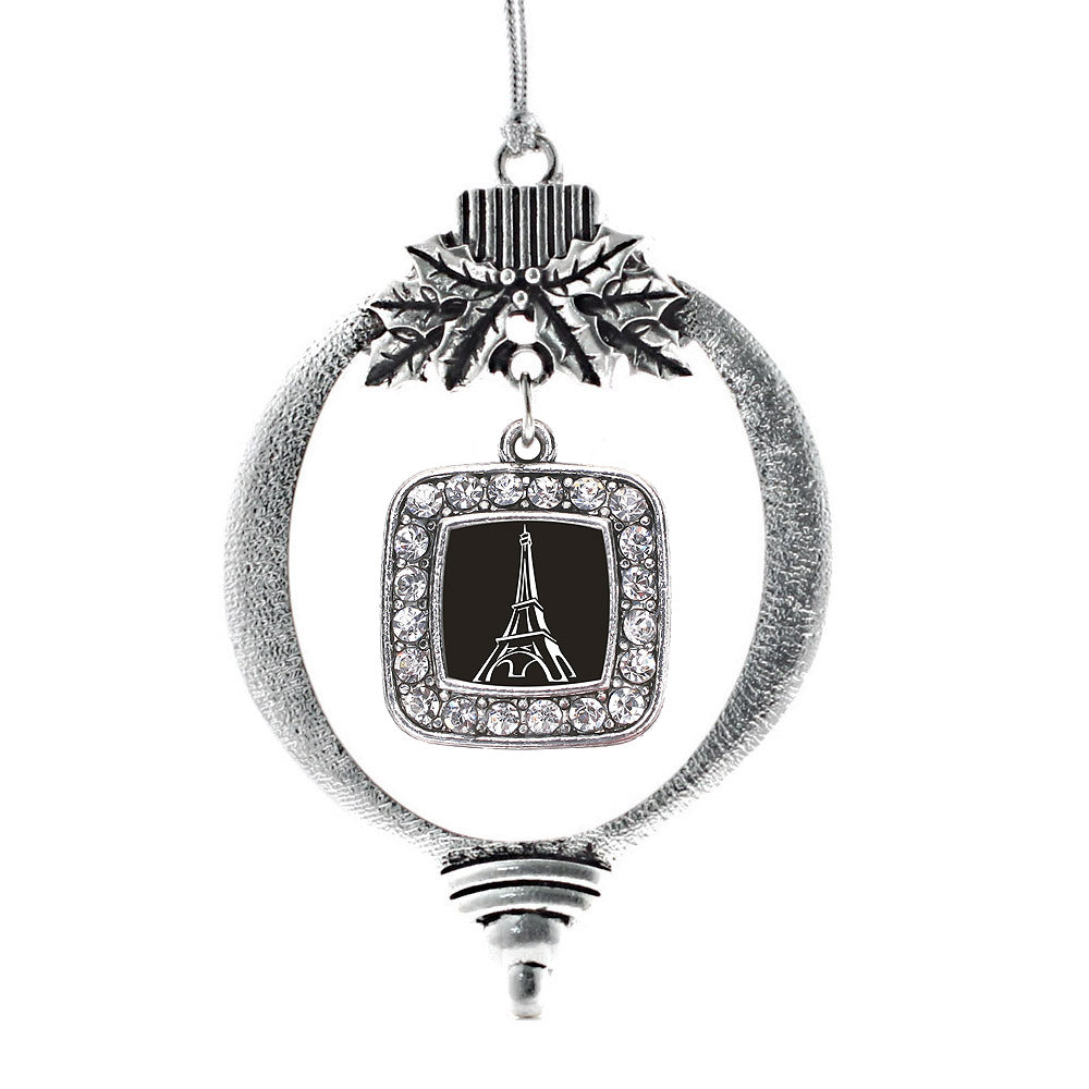Eiffel Tower Square Charm Christmas / Holiday Ornament