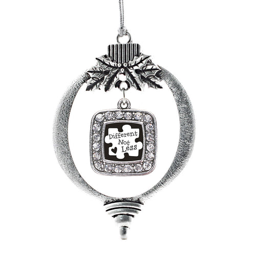 Different Not Less Square Charm Christmas / Holiday Ornament