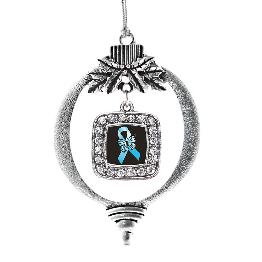 Addiction Recovery Square Charm Christmas / Holiday Ornament